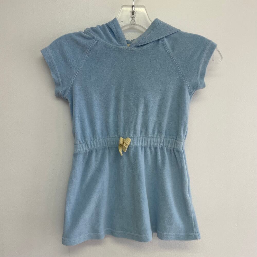 Hanna Andersson Light Blue Hooded Swim Cover-Up Sz 100 (4 )